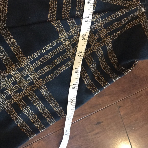 Eclipse Tartsn Stripes Black Gold elastic waistband Mini Skirt size Small - Picture 11 of 11